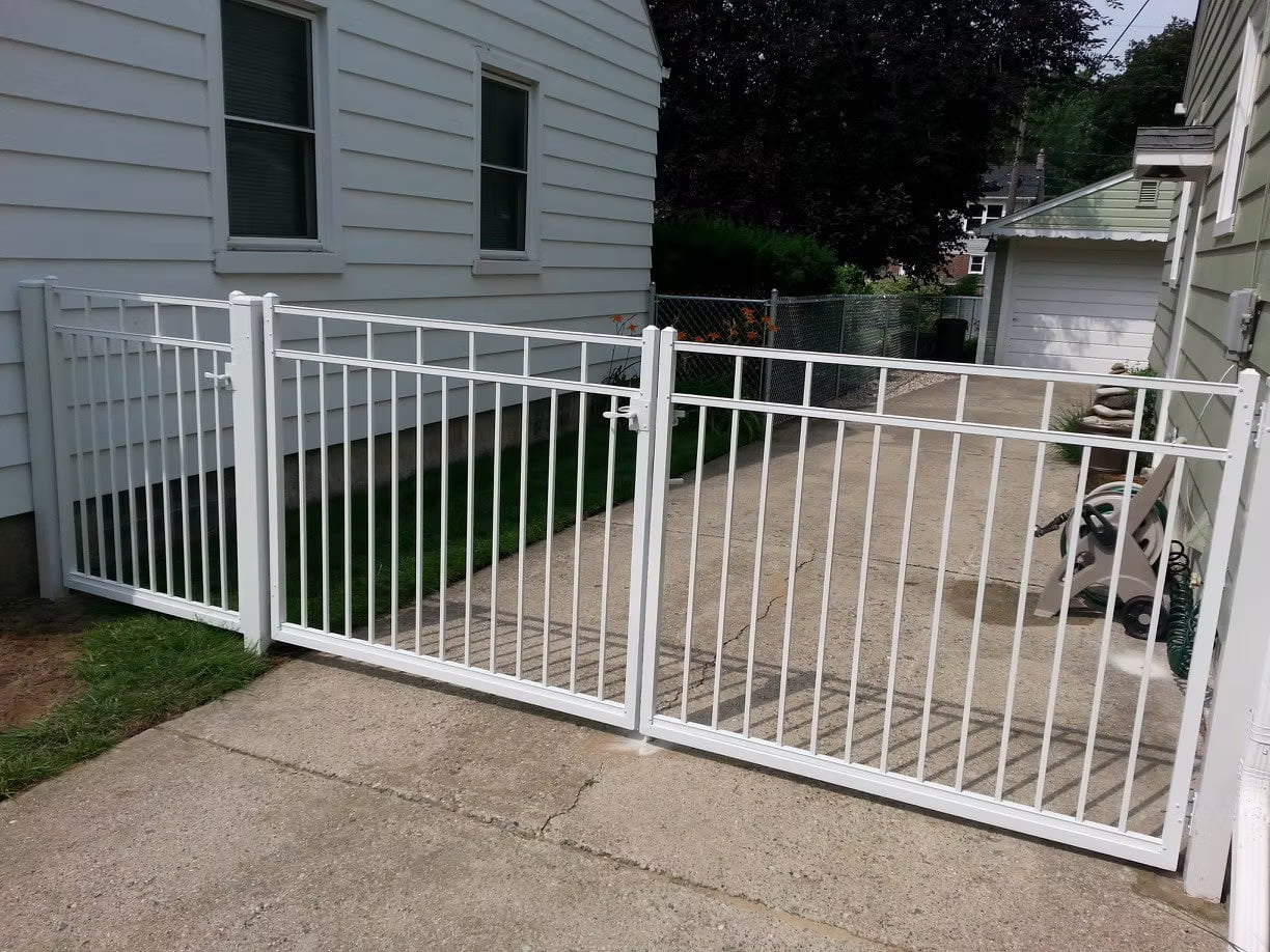 Aluminum white gate